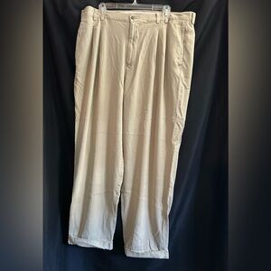 Tommy Bahama Men's Khaki Relaxed Chino Silk Pants SZ 38